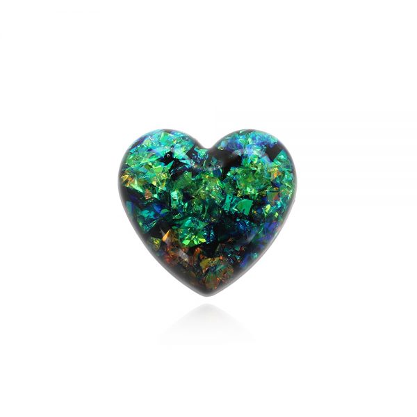 Broșă inimă verde, broșă ac de siguranță, bijuterii broșă elegantă, verde smarald, inimă piatră verde, bijuterie piatră verde femei, brosa inima, accesoriu inima